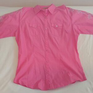 Pink Wrangler XL Ladies Western Shirt